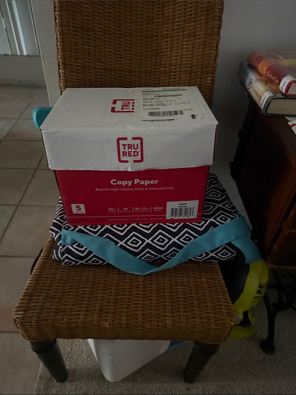 TRU RED Copy Paper Box - Red and White